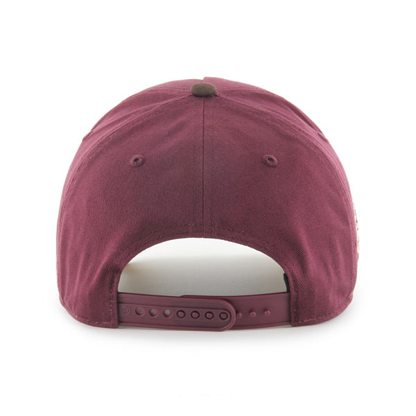 Pictured is this MLB Los Angeles Dodgers Cooperstown Sure Shot ’47 MVP cap in dark red. 2