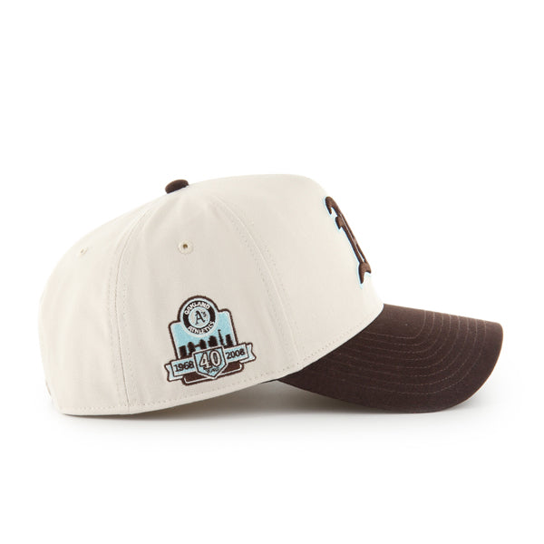 Pictured is this MLB Athletics Cooperstown Sure Shot ’47 MVP cap in natural. 4