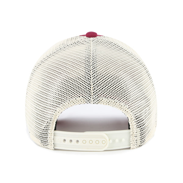 Pictured is this MLB Philadelphia Phillies Windham Mesh ’47 CLEAN UP cap in dark red. 2