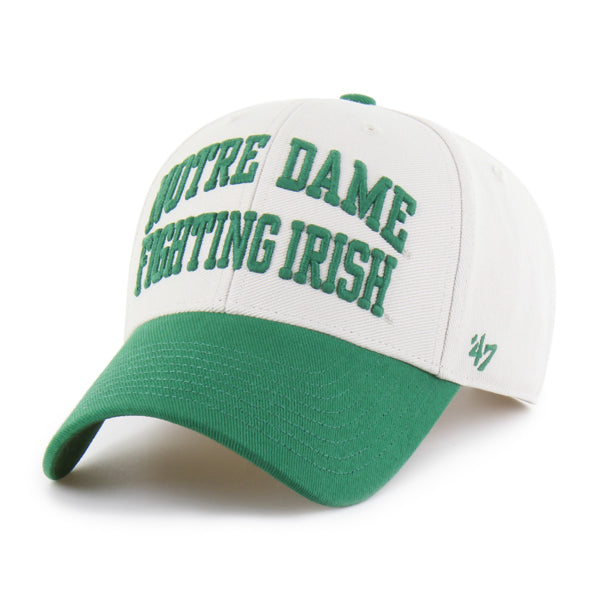 Pictured is this Collegiate Notre Dame Fighting Irish Broke Line ’47 MVP cap in natural. 1