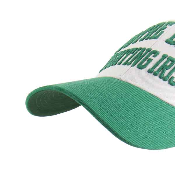 Pictured is this Collegiate Notre Dame Fighting Irish Broke Line ’47 MVP cap in natural. 4