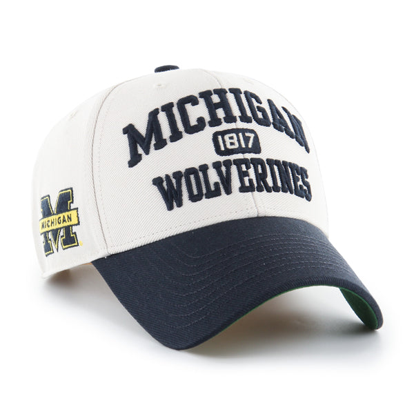 Pictured is this Collegiate Michigan Wolverines Broke Line ’47 MVP cap in natural. 1