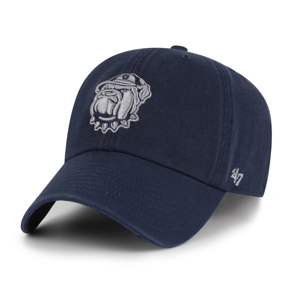 Pictured is this Collegiate Georgetown Hoyas ’47 CLEAN UP cap in navy. 1