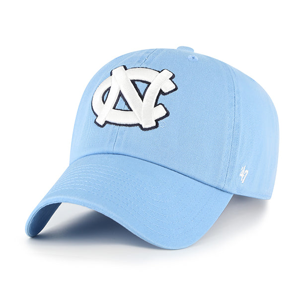 Pictured is this Collegiate North Carolina Tar Heels ’47 CLEAN UP cap in blue. 1