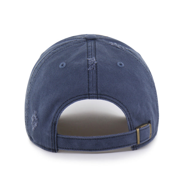 Pictured is this Collegiate Notre Dame Fighting Irish Weathered ’47 CLEAN UP cap in navy. 2