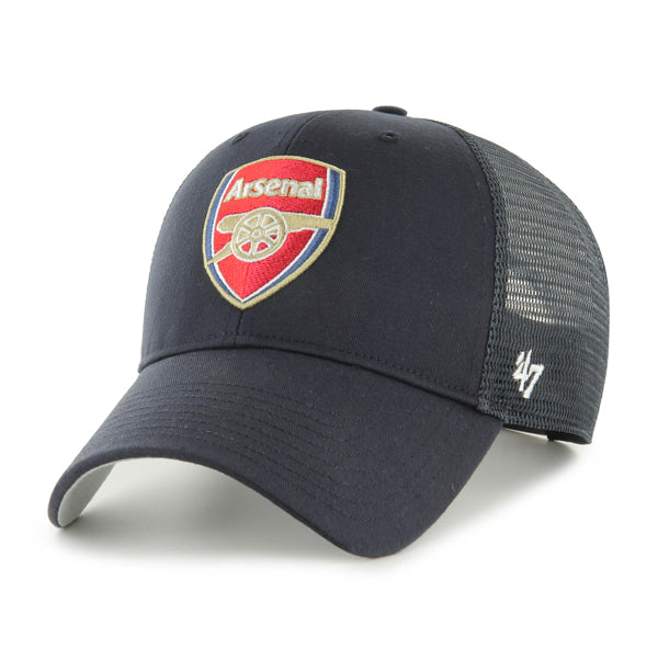 Pictured is this Arsenal FC Branson ’47 MVP cap in navy. 1
