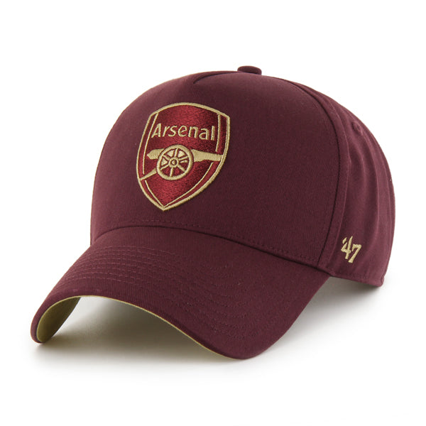 Pictured is this Arsenal FC Sure Shot ’47 MVP cap in dark red. 2