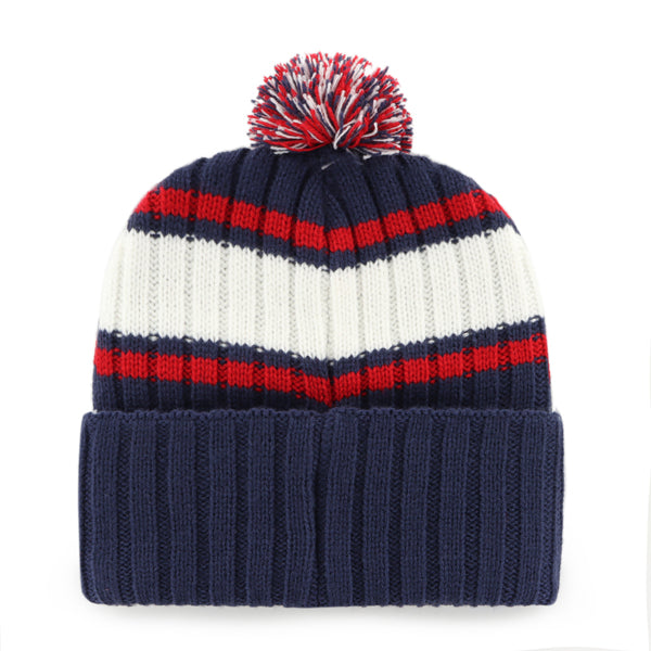 Pictured is this Arsenal FC Plateau ’47 CUFF KNIT beanie cap in navy. 2
