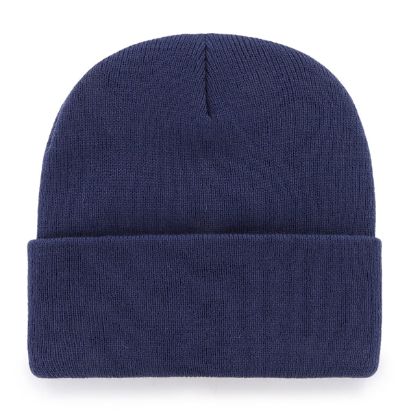 Pictured is this Arsenal FC Prize Fight ’47 CUFF KNIT beanie cap in navy. 2
