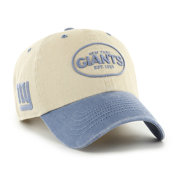 Pictured is this NFL New York Giants Breaking Trail ’47 CLEAN UP cap in natural. 1