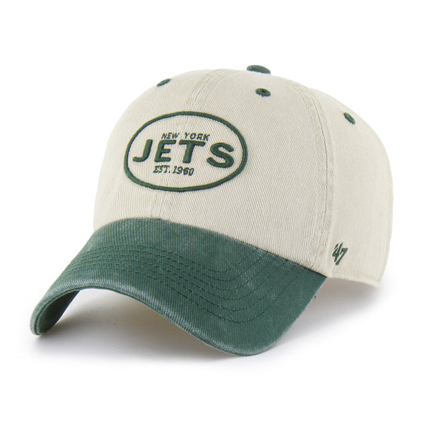Pictured is this NFL New York Jets Breaking Trail ’47 CLEAN UP cap in natural. 4