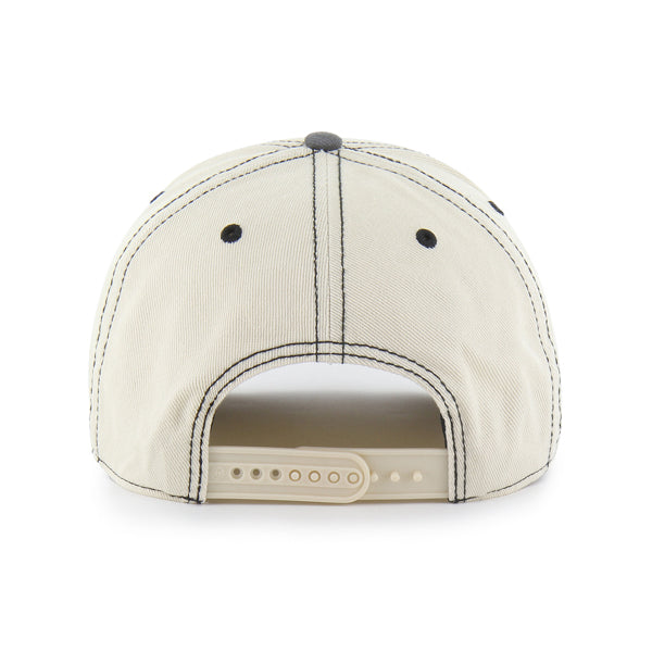 Pictured is this NFL Calderwood Indianapolis Colts ’47 HITCH RF cap in beige & grey. 2