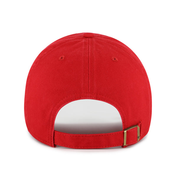 Pictured is this NFL Kansas City Chiefs Circle Tone ’47 CLEAN UP cap in dark red. 3