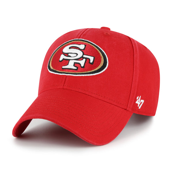 Pictured is this NFL San Francisco 49ers Legend ’47 MVP cap in red. 1