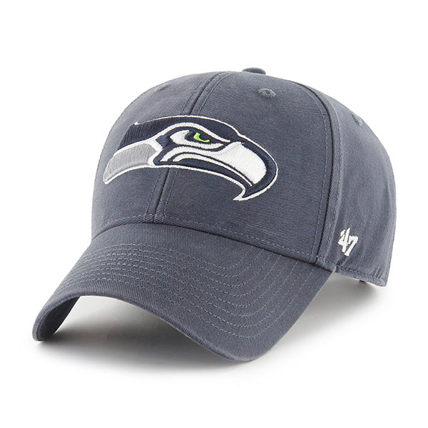 Pictured is this NFL Seattle Seahawks Legend ’47 MVP cap in navy. 1