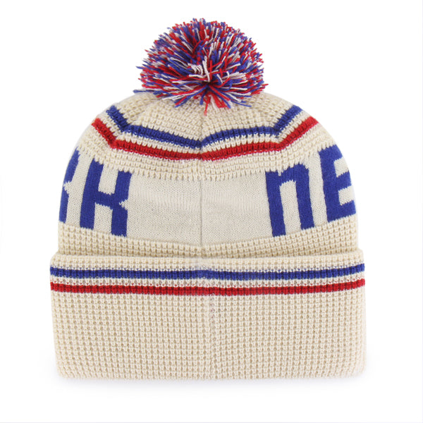 Pictured is this NFL New York Giants Quattrle ’47 CUFF KNIT beanie cap in cream. 2