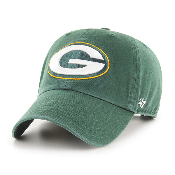 Pictured is this NFL Green Bay Packers ’47 CLEAN UP cap in dark green. 1