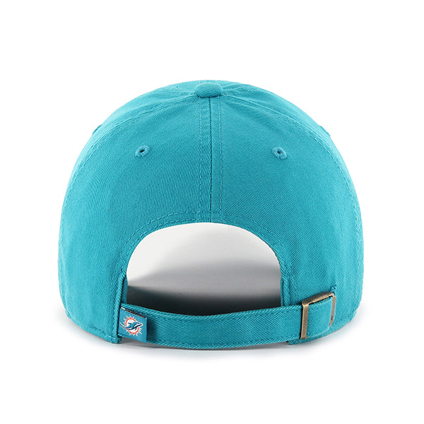 Pictured is this NFL Miami Dolphins ’47 CLEAN UP cap in medium blue. 2