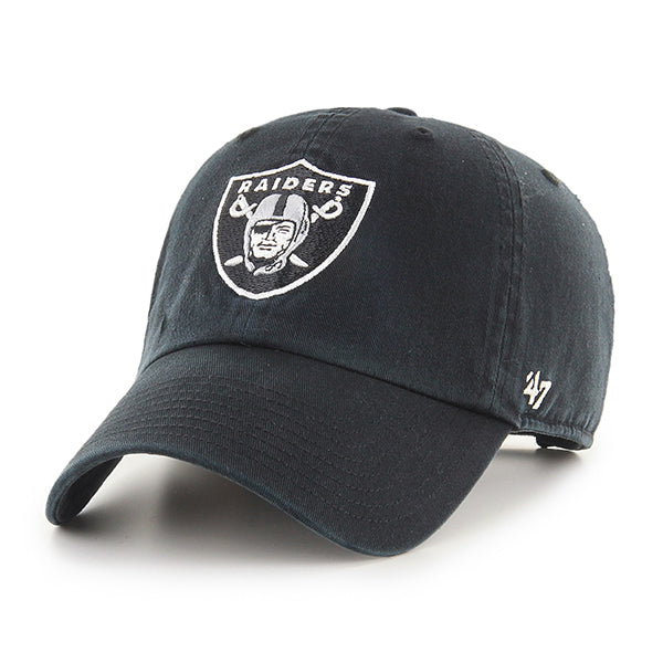 Pictured is this NFL Las Vegas Raiders ’47 CLEAN UP cap in black. 1