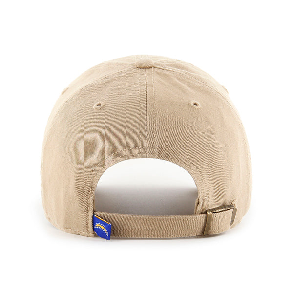 Pictured is this NFL Los Angeles Chargers ’47 CLEAN UP cap in khaki. 2