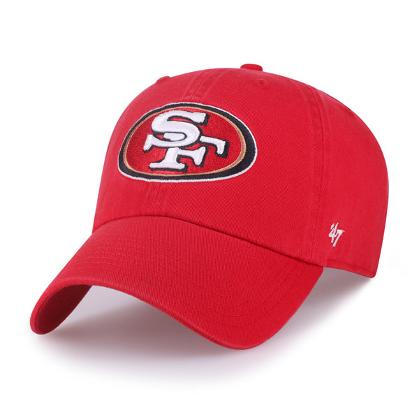 Pictured is this NFL San Francisco 49ers ’47 CLEAN UP cap in dark red. 1