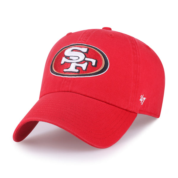 Pictured is this NFL San Francisco 49ers ’47 CLEAN UP cap in dark red. 1