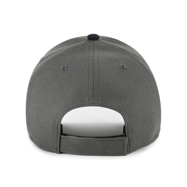Pictured is this NFL Las Vegas Raiders Split Block ’47 MVP cap in charcoal. 3