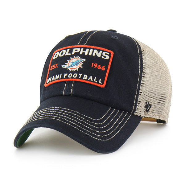 Pictured is this NFL Miami Dolphins ’47 CLEAN UP cap in black. 1
