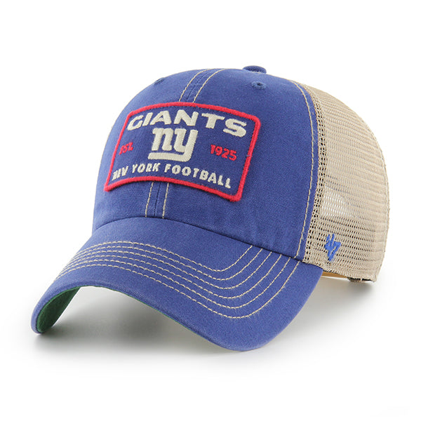 Pictured is this NFL New York Giants ’47 CLEAN UP cap in blue. 1