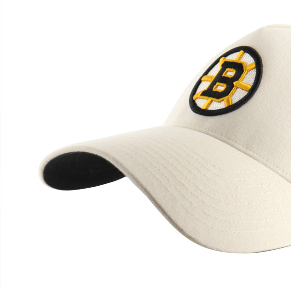 Pictured is this NHL Boston Bruins Ballpark ’47 OFFSIDE DT cap in natural. 3
