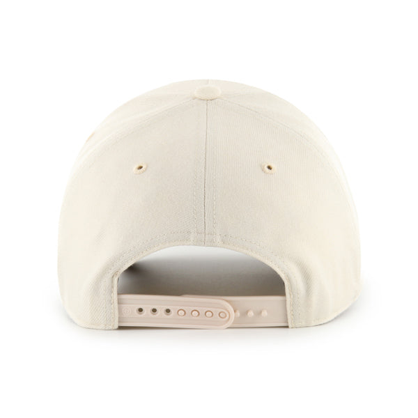 Pictured is this NHL Edmonton Oilers Ballpark ’47 OFFSIDE DT cap in natural. 2