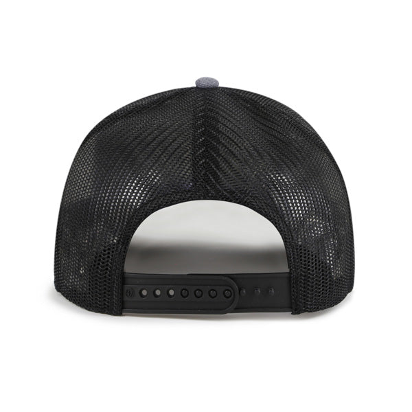 Pictured is this NHL Edmonton Oilers Carbon Rope ’47 TRUCKER cap in dark grey. 2