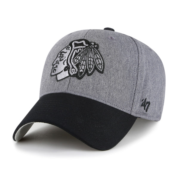 Pictured is this NHL Chicago Blackhawks Granite ’47 MVP cap in dark grey. 1