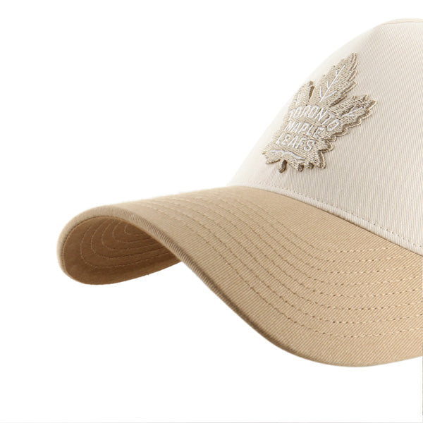 Pictured is this NHL Toronto Maple Leafs Contrast Sure Shot ’47 MVP cap in natural. 5