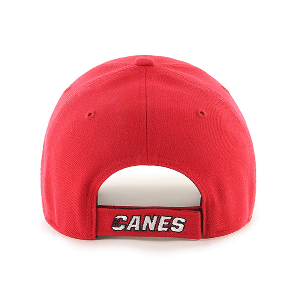 Pictured is this NHL Carolina Hurricanes ’47 MVP cap in dark red. 2
