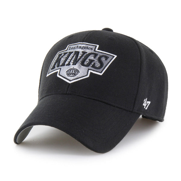 Pictured is this NHL Los Angeles Kings ’47 MVP cap in black. 1