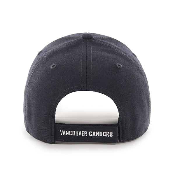 Pictured is this NHL Vancouver Canucks ’47 MVP cap in navy. 2