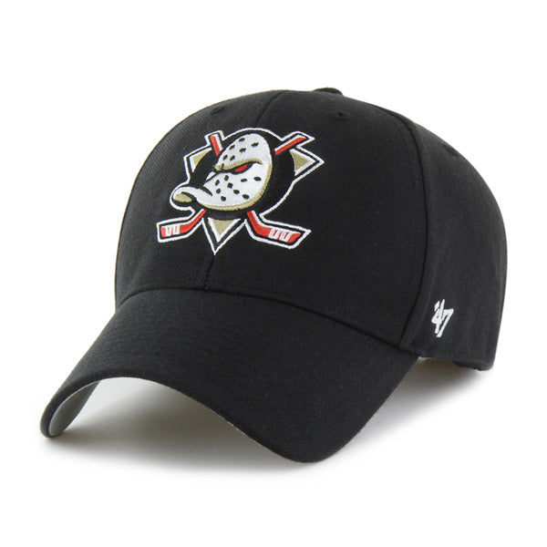Pictured is this NHL Anaheim Ducks ’47 MVP cap in black. 1