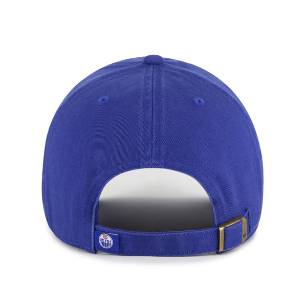 Pictured is this NHL Edmonton Oilers ’47 CLEAN UP cap in blue. 2
