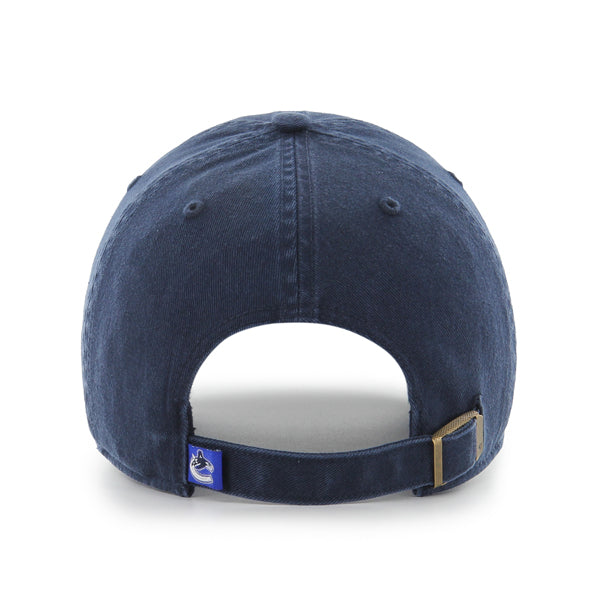 Pictured is this NHL Vancouver Canucks ’47 CLEAN UP cap in navy. 2