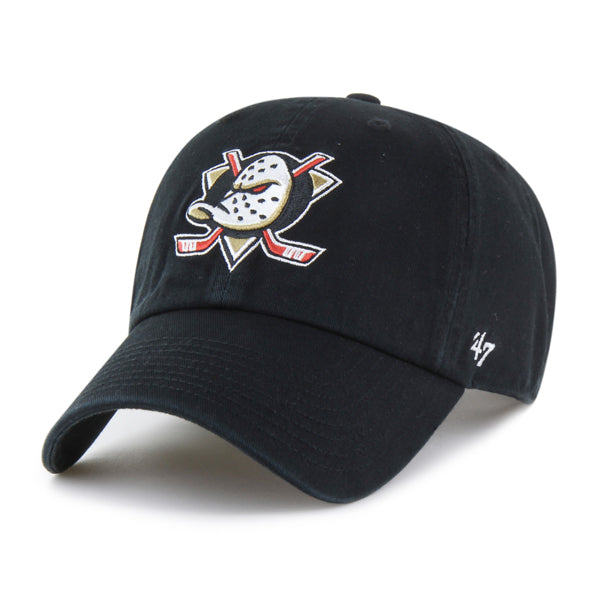 Pictured is this NHL Anaheim Ducks ’47 CLEAN UP cap in black. 1