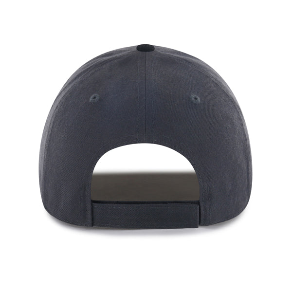 Pictured is this NHL Boston Bruins Split Block ’47 MVP cap in charcoal. 3