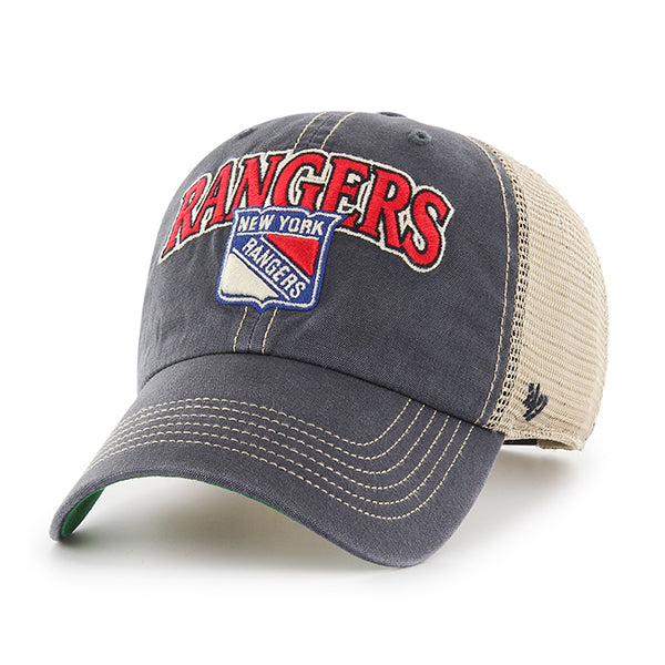 Pictured is this NHL New York Rangers Tuscaloosa ’47 CLEAN UP cap in navy. 1
