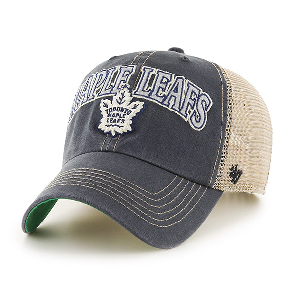 Pictured is this NHL Toronto Maple Leafs Tuscaloosa ’47 CLEAN UP cap in navy. 1
