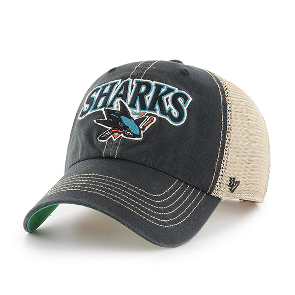 Pictured is this NHL San Jose Sharks Tuscaloosa ’47 CLEAN UP cap in black. 1