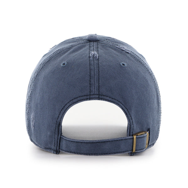 Pictured is this NHL Edmonton Oilers Weathered ’47 CLEAN UP cap in navy. 2