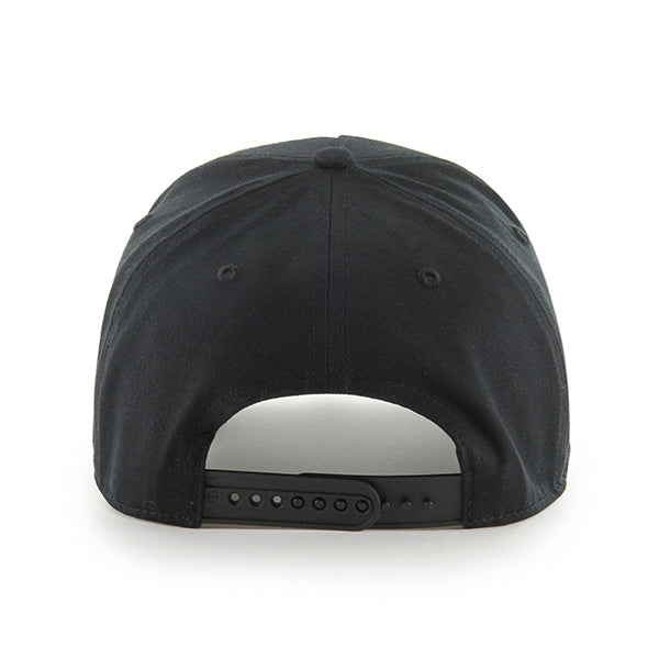 Pictured is this NHL Boston Bruins Sure Shot ’47 MVP cap in black. 2