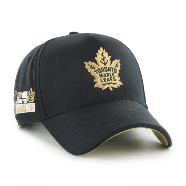 Pictured is this NHL Toronto Maple Leafs Sure Shot ’47 MVP cap in black. 1