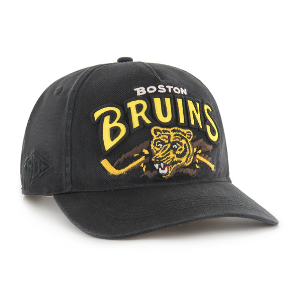 Pictured is this NHL Boston Bruins Charlton ’47 HITCH cap in black. 1