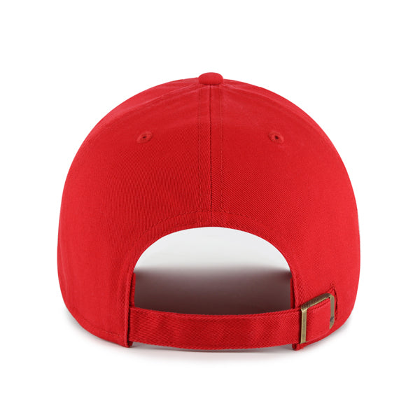 Pictured is this NHL Calgary Flames Legend ’47 MVP cap in red. 3